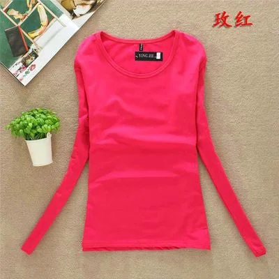 O neck hot pink