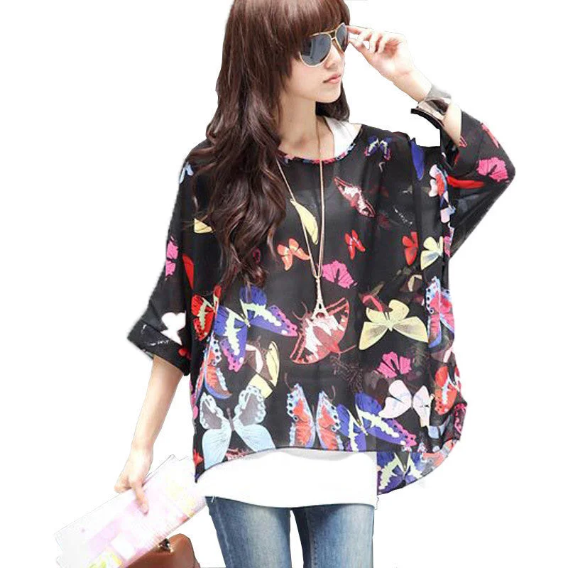 Boho Style Women Chiffon Blouse Floral Print Tops Shirt for Women Clothing 4XL Chiffon Shirts-- Rayon Fabric Velvet Fabric Corduroy Fabric Boho Style Women Chiffon Blouse Floral Print Tops Shirt for Women Clothing 4XL Chiffon Shirts-- Rayon Fabric Velvet Fabric Corduroy Fabric