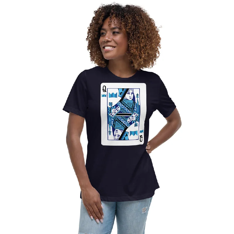 Queen of Cards Women's Relaxed T-Shirt-- Casual Formal Business