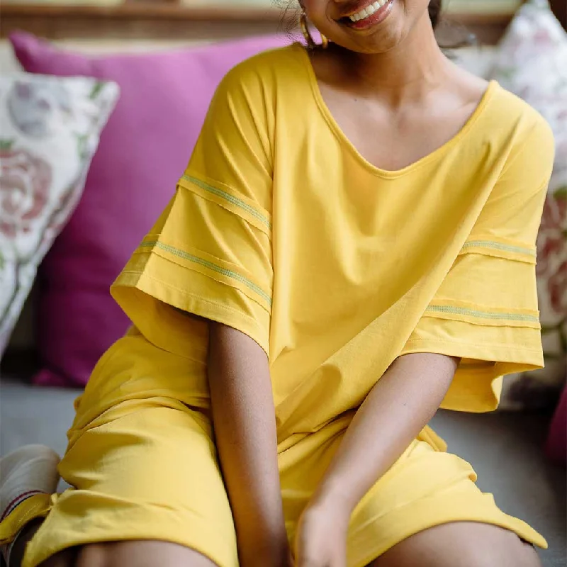 Come As You Are T-shirt Dress-- Collared Crew Neck Turtle Neck