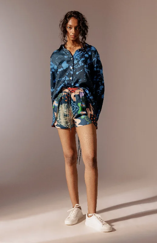 Nysa Shirt-- Faux Fur Fabric Real Fur Fabric Shearling Fabric