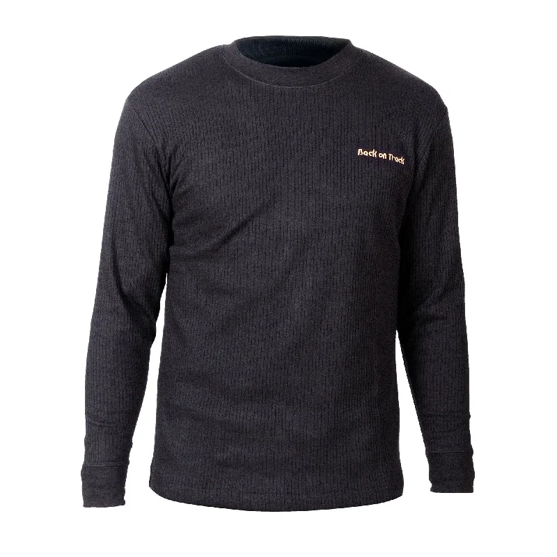 Long Sleeved Ribbed Shirt for Men and Women-- Houndstooth Herringbone Solid