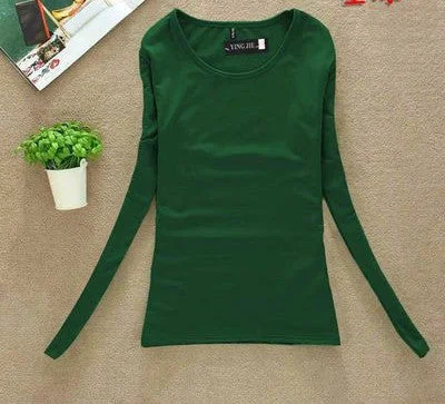 O neck black green