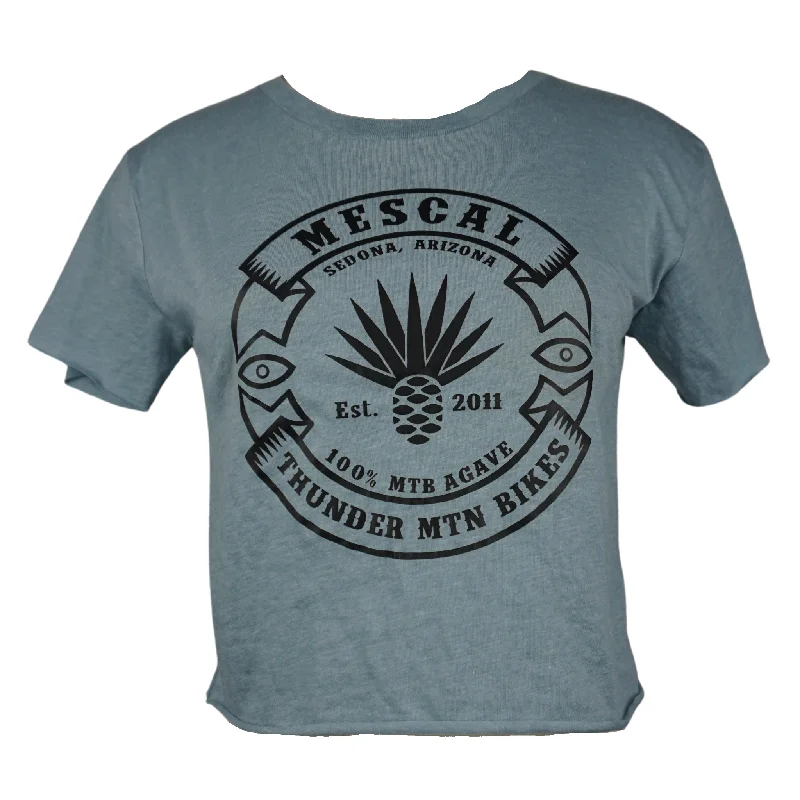 Women's Mescal Crop T-Shirt-- Thin T-Shirt Open Front Quick Dry