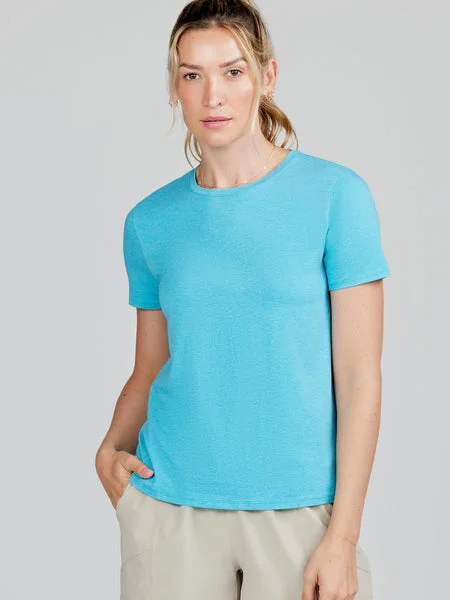 Tasc Women's All Day T-Shirt-- V-Neck T-Shirt Long Sleeve Cotton