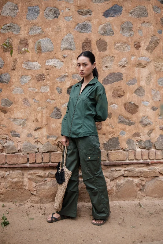The Terra Tribe Deep Green Arizona Shirt-- Cozy Warm Stylish