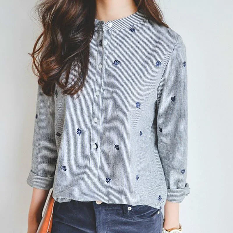 women clothes female blouse Casual blouses ladies tops Embroidery top Stand shirts long sleeve shirt fashion-- Satin Blend Silk Blend Wool Blend women clothes female blouse Casual blouses ladies tops Embroidery top Stand shirts long sleeve shirt fashion-- Satin Blend Silk Blend Wool Blend