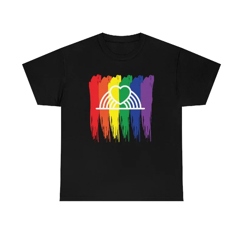 Rainbow Cotton T-shirt-- Seamless Knitted Crochet