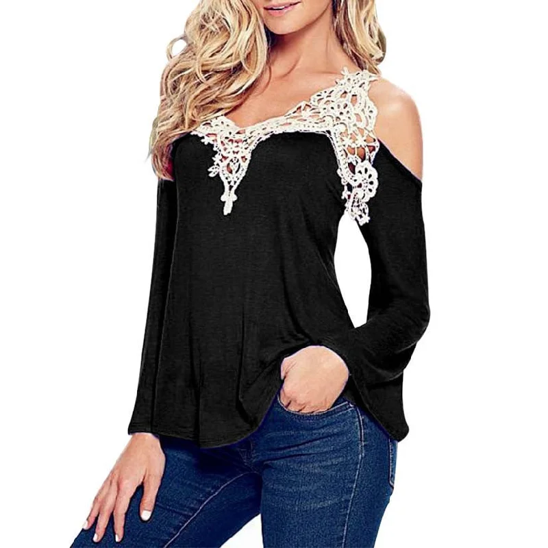 Plus 4XL White Lace Black Blouses Female Vintage Top Shirt Ladies Long Sleeve Big Size Women Clothes-- Cozy Warm Stylish Plus 4XL White Lace Black Blouses Female Vintage Top Shirt Ladies Long Sleeve Big Size Women Clothes-- Cozy Warm Stylish