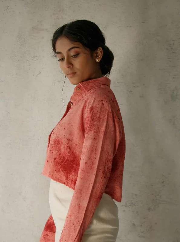 Unborn Studio Blush - Crop shirt-- Fitted T-Shirt Seamless Stretchy