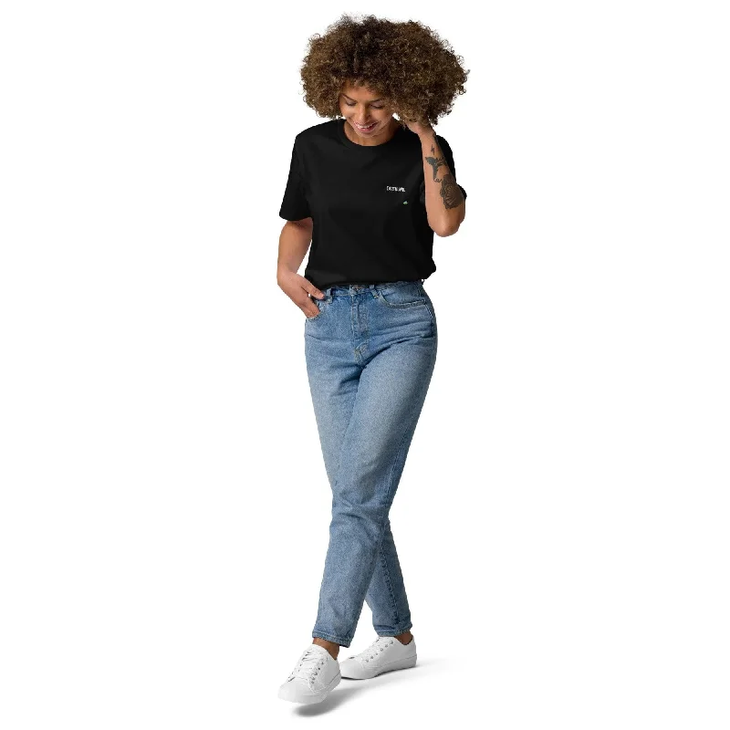 Earthling organic cotton t-shirt-- Print Jacquard Patchwork