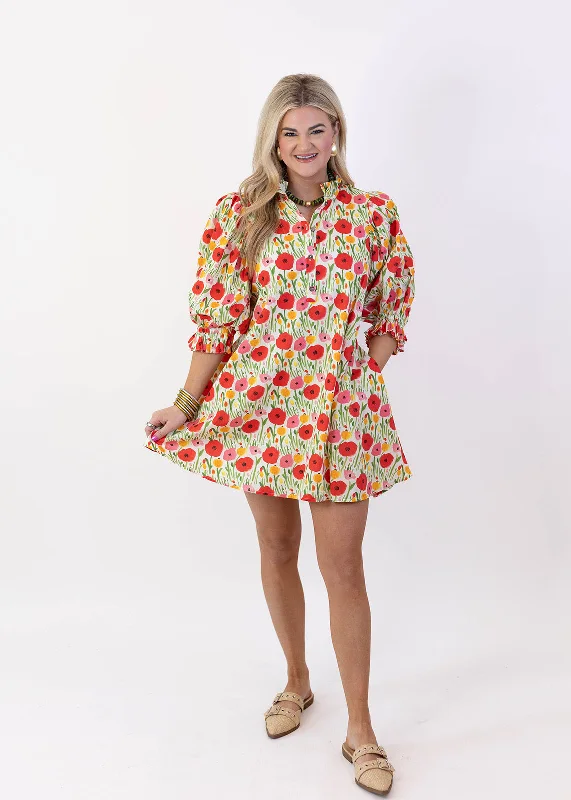 Field of Florals Mini Dress Trendy Bodycon Mini Dress