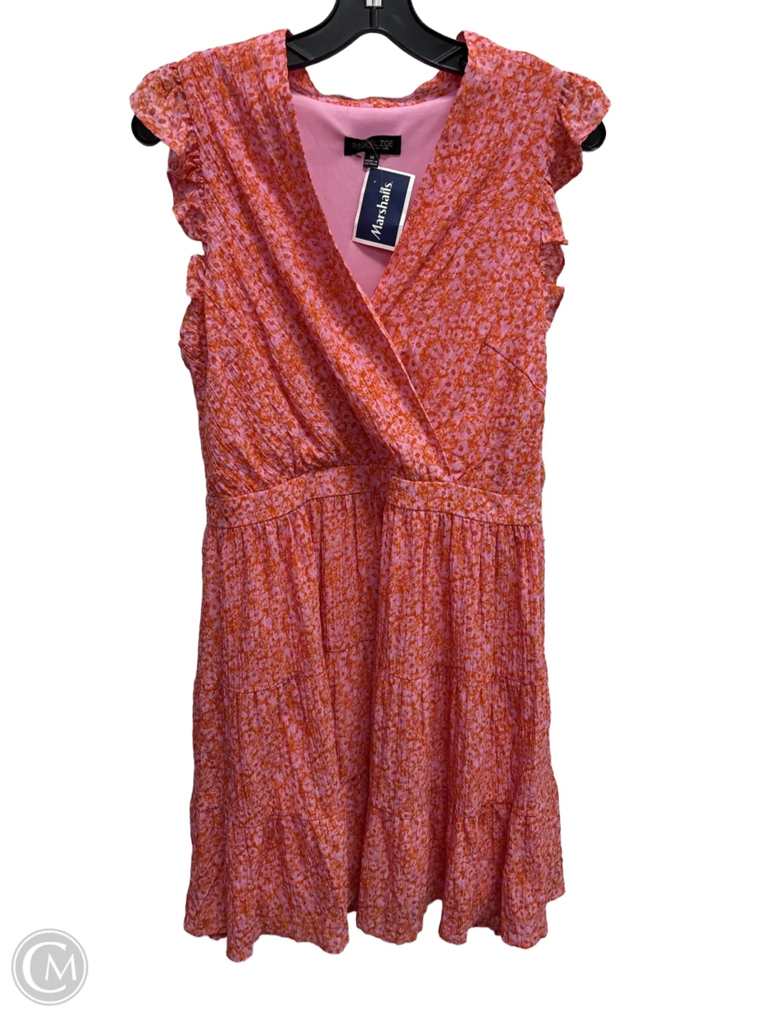 Dress Casual Maxi By Rachel Zoe In Orange & Pink, Size: 10 Tunics Ceremony elegant