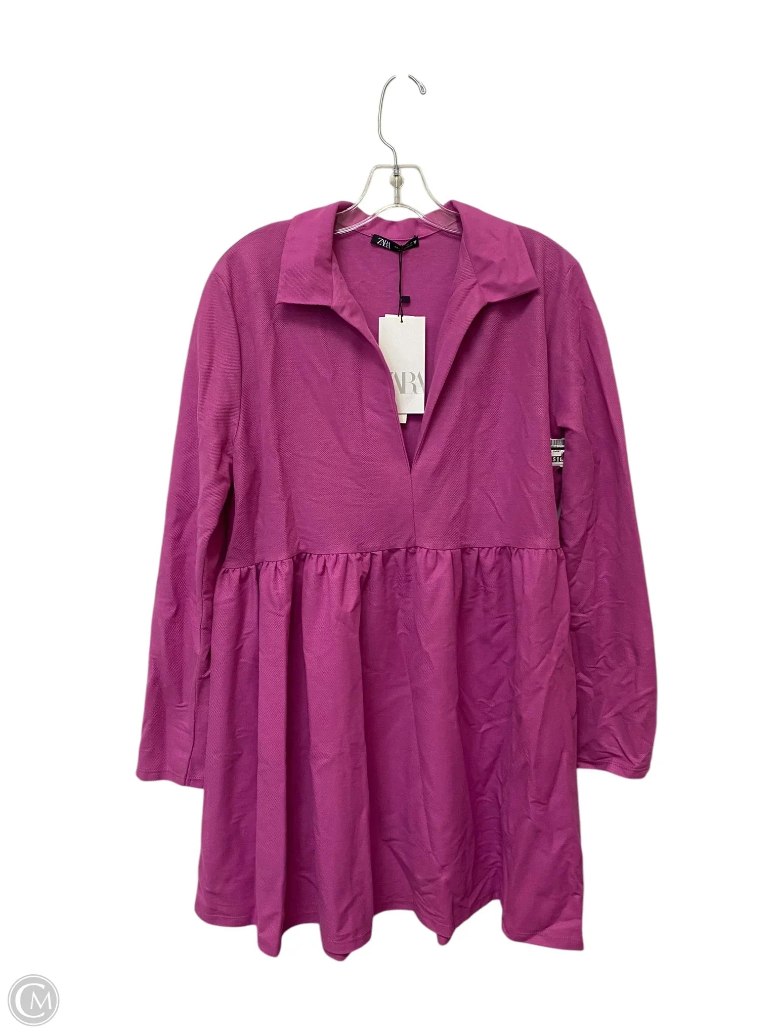 Dress Casual Short By Zara In Pink, Size: L Turtleneck Warm Winter