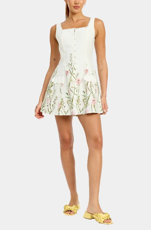 Esmeralda Mini Dress Stylish Ruffle Mini Dress
