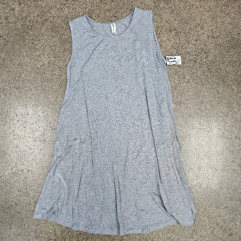 Dress Casual Short By Mittoshop In Grey, Size:L Halter Neckline Beach