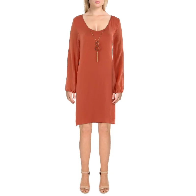 Womens Split Sleeve Short Mini Dress Tunics Velvet soft