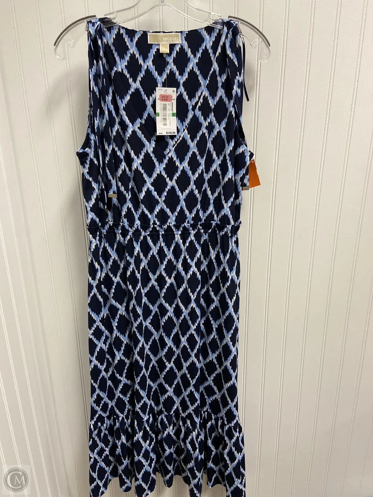 Dress Casual Maxi By Michael By Michael Kors In Navy, Size: L Tunics Occasion special Dress Casual Maxi By Michael By Michael Kors In Navy, Size: L Tunics Occasion special