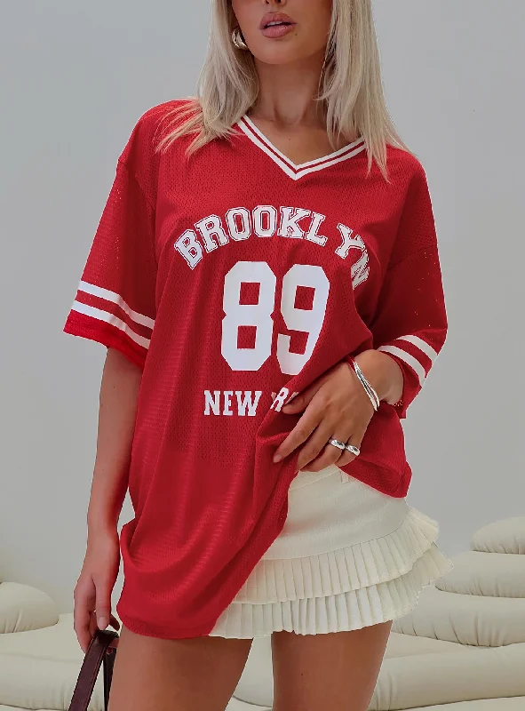 Michail Jersey Mini Dress Red Tunics Solid Classic