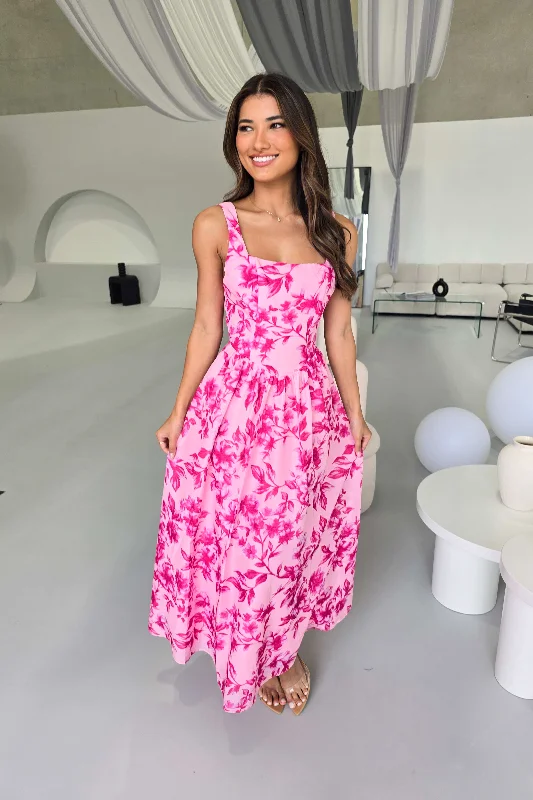 SUNNY DAYS DRESS - PINK Tunics Long Elegant