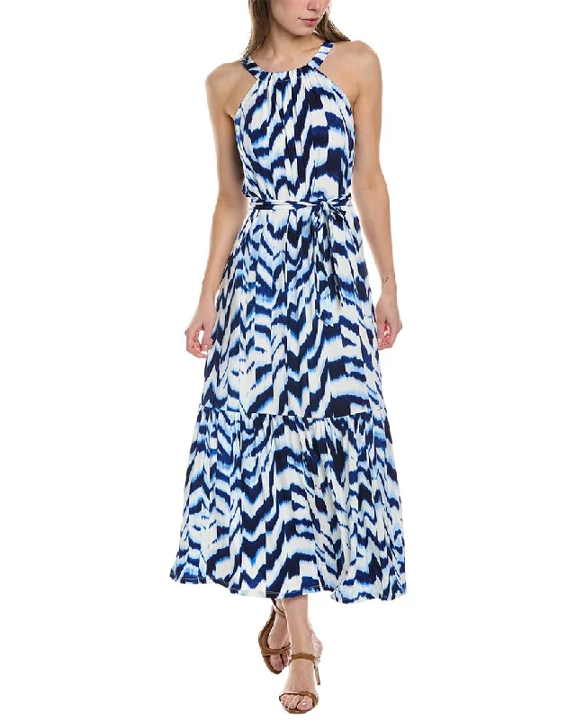 Maggy London Maxi Dress Tunics Satin smooth
