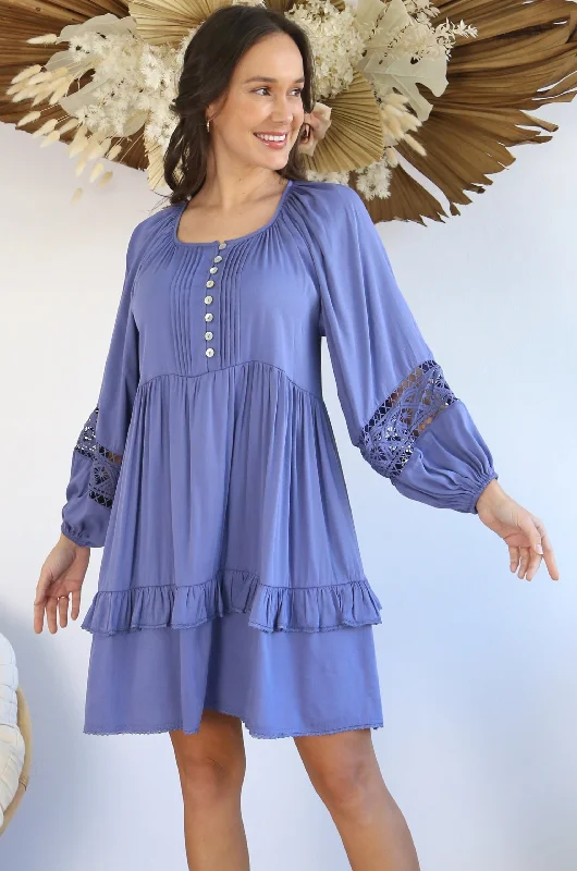 Zoe Mini Dress - Lavender Tunics Occasion special
