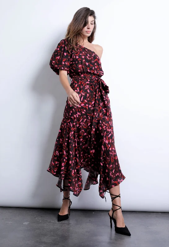 Santini Print Mini Dress Casual V-Neck Mini Dress