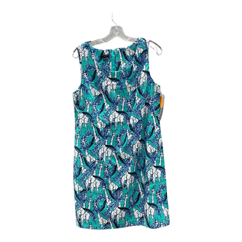 Dress Casual Short By Talbots In Green, Size:Lp sweetheart Neckline Romantic