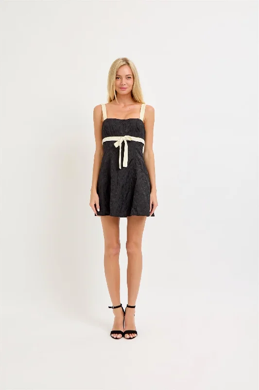 Mary-bell Mini Dress Cozy Satin Mini Dress
