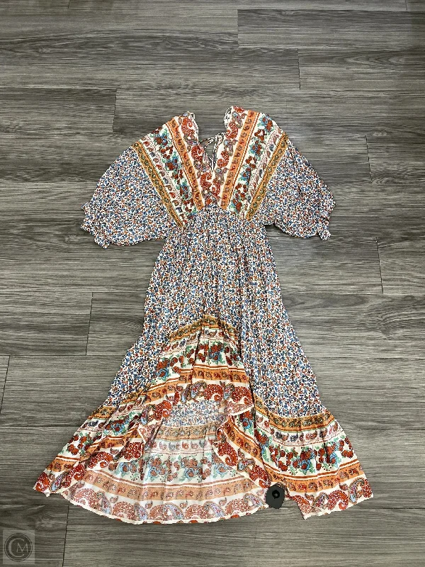 Dress Casual Maxi By Umgee In Multi-colored, Size: M Tunics Stylish elegant