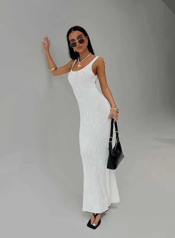 Spirited Maxi Dress White Tunics Review highly