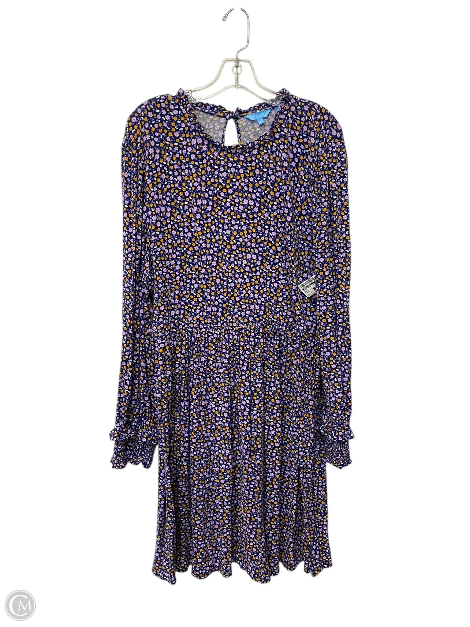 Dress Casual Short By Draper James In Purple, Size: Xxl Crew Neckline Casual