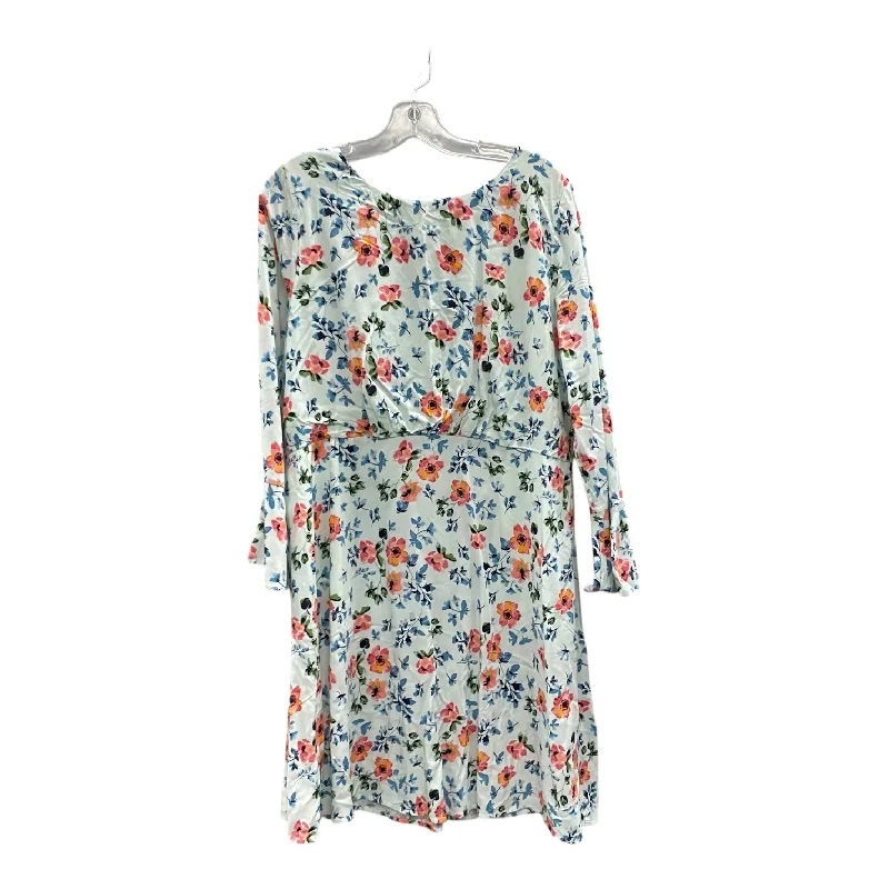 Dress Casual Short By Loft In Pink, Size:L Tunics Print Colorful