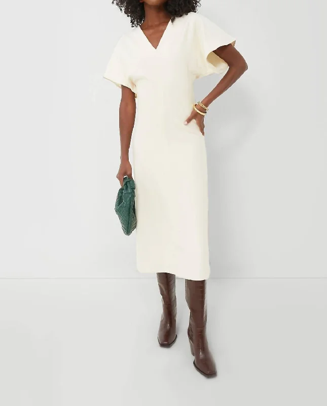 Ariana Dress In Ecru Tunics Fashionable trendy