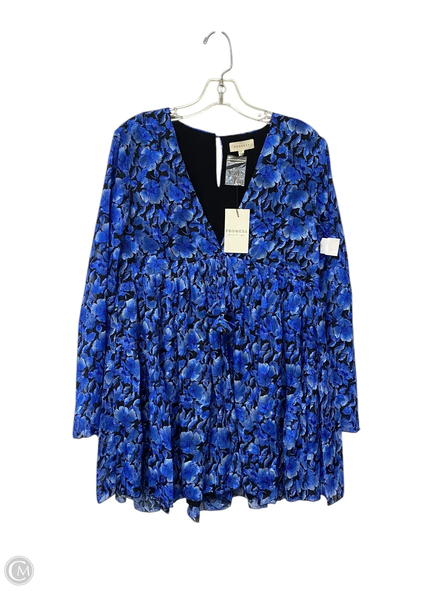 Dress Casual Short By Promesa In Floral Print, Size: S Tunics Canvas sturdy