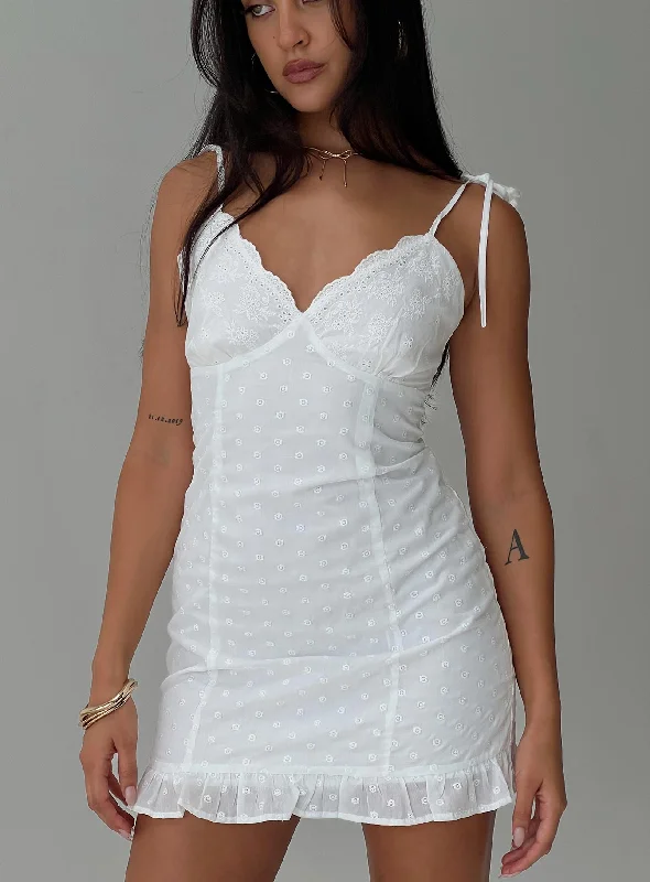 Zenaida Mini Dress White Tunics Formal black