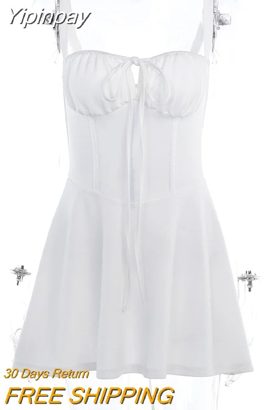 Yipinpay MO Women Fashion Sexy Slip Ruched Backless Mini Dress Summer Solid Sleeveless Dress Trend Party Bandage Vestidos Robe Trendy Wraparound Mini Dress Yipinpay MO Women Fashion Sexy Slip Ruched Backless Mini Dress Summer Solid Sleeveless Dress Trend Party Bandage Vestidos Robe Trendy Wraparound Mini Dress