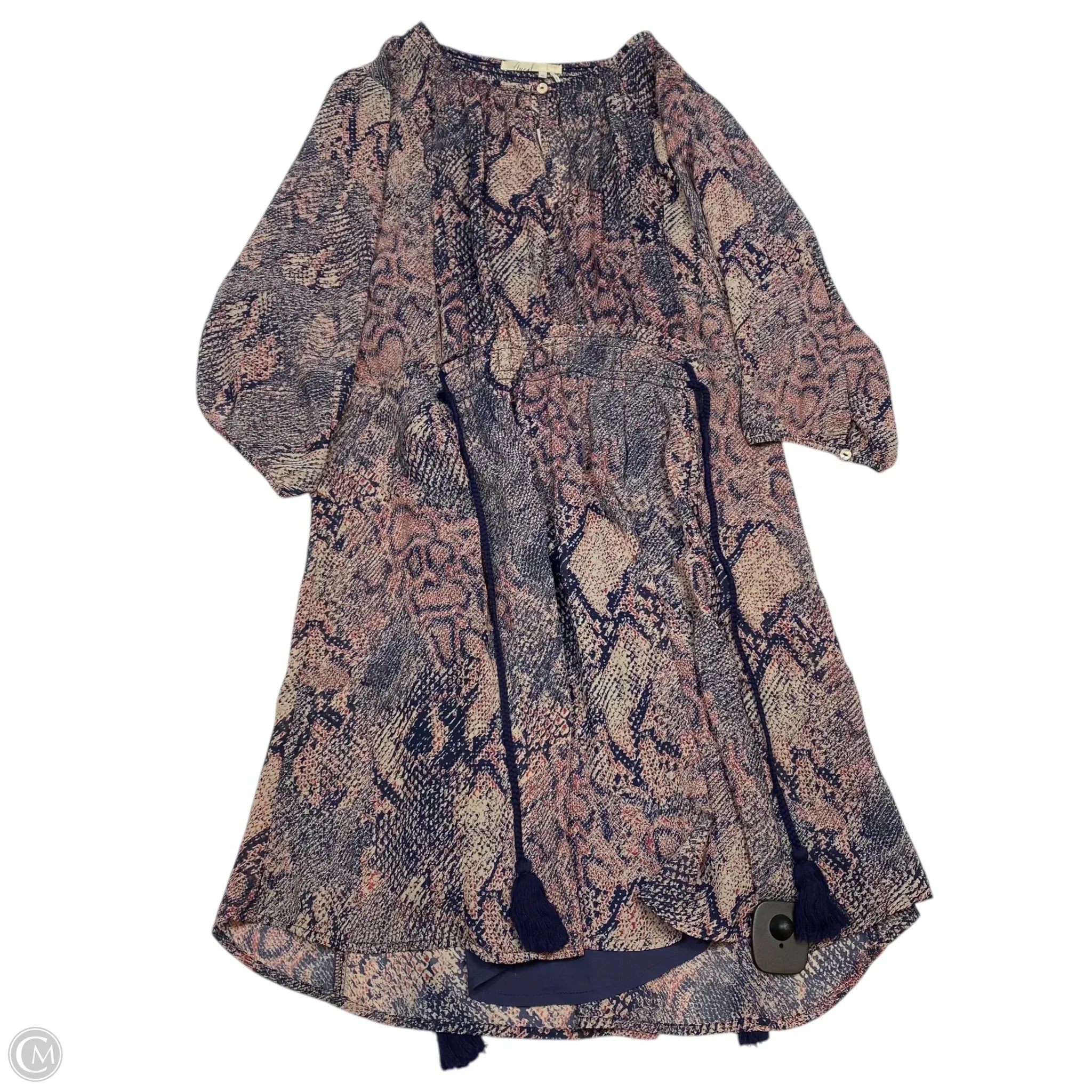 Dress Casual Short By Floreat In Blue & Red, Size: Xsp Tunics Short Trendy