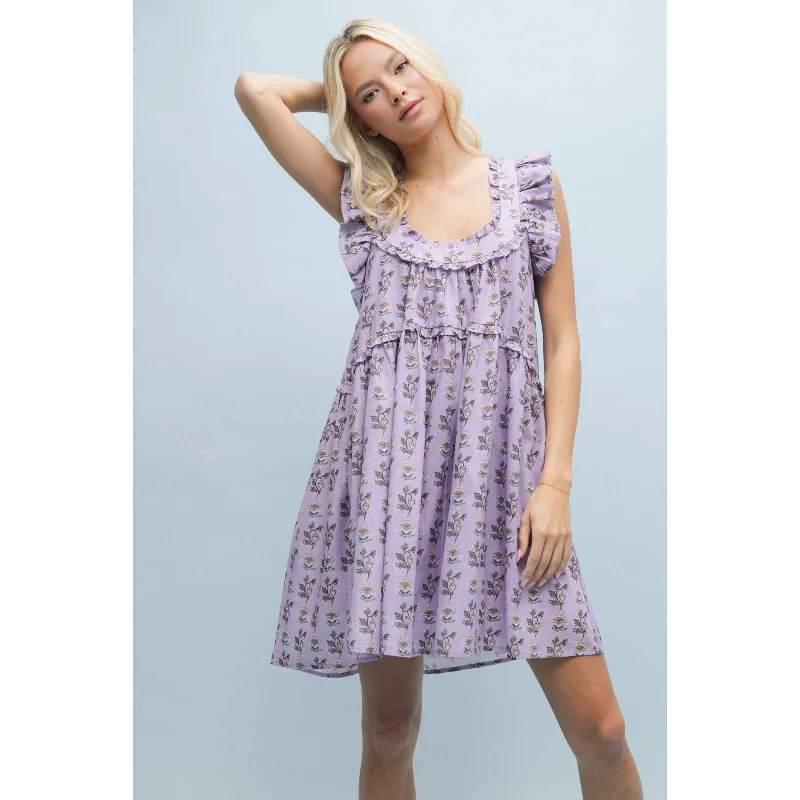 Mabel Mini Dress Cozy Wraparound Mini Dress