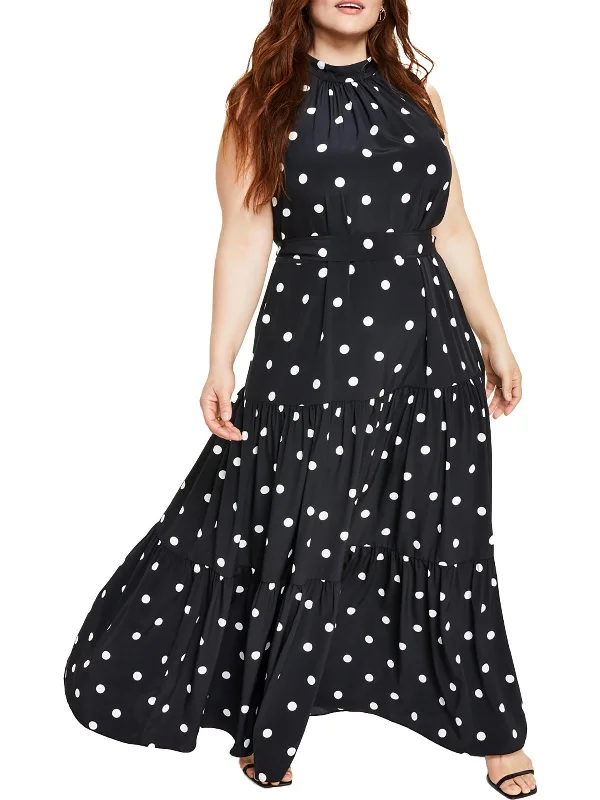 Plus Womens Office Career Maxi Dress Tunics Formal black