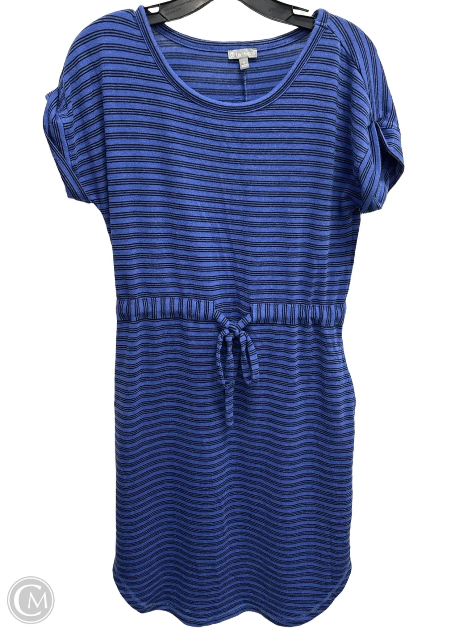 Dress Casual Midi By Talbots In Black & Blue, Size: S Tunics Review highly
