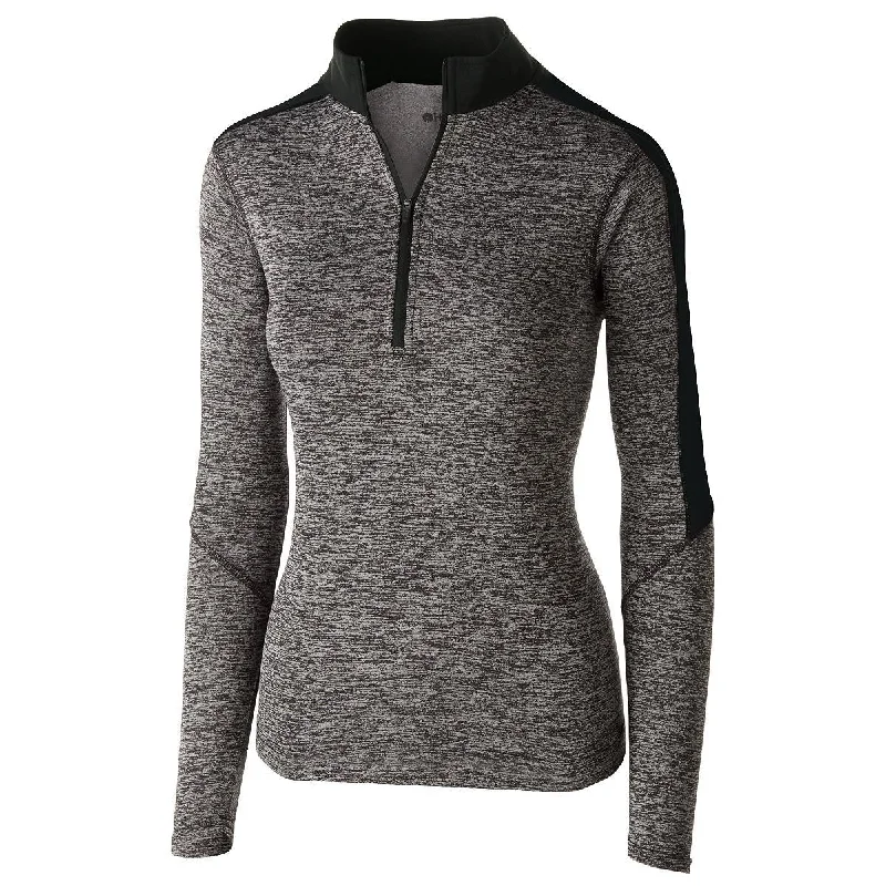 Ladies Electrify 1/2 Zip Pullover 222742 One Shoulder Top
