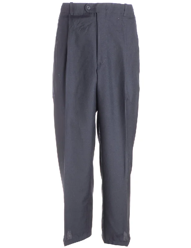 Reworked Lewis Cropped Smart Trousers - W36 Trousers Hiking Durable