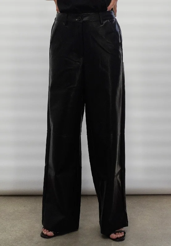 LUSTER TROUSERS BLACK Trousers Leisure Comfortable
