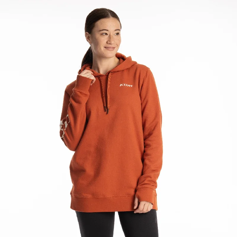 Klim Ladies Mariposa Long Pullover Hoodie Hoodie with Drop Shoulder Relaxed Streetwear
