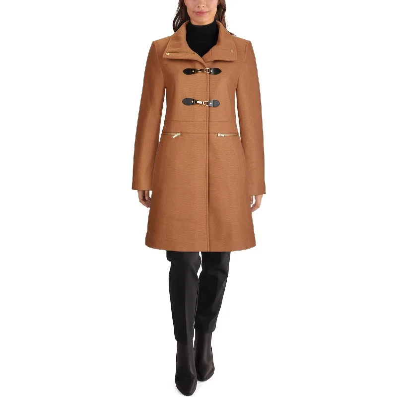 Cole Haan Womens Buckle Wool Wool Coat Parka Down Jacket Wool Coat