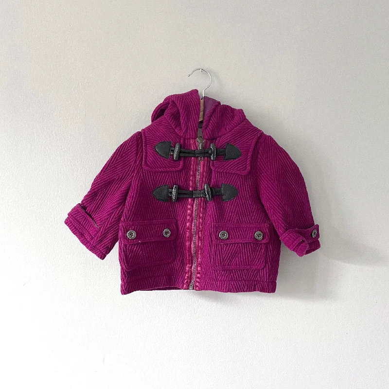 Burberry / Purple duffle coat / 6M Turtleneck Jacket Crew Neck Jacket V-Neck Jacket