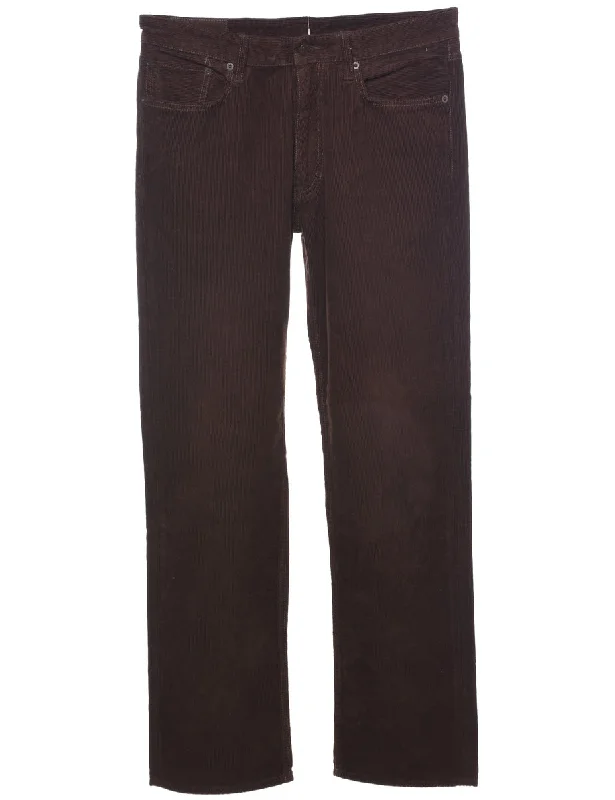 Ralph Lauren Corduroy Trousers - W32 L33 Trousers practical easy-care