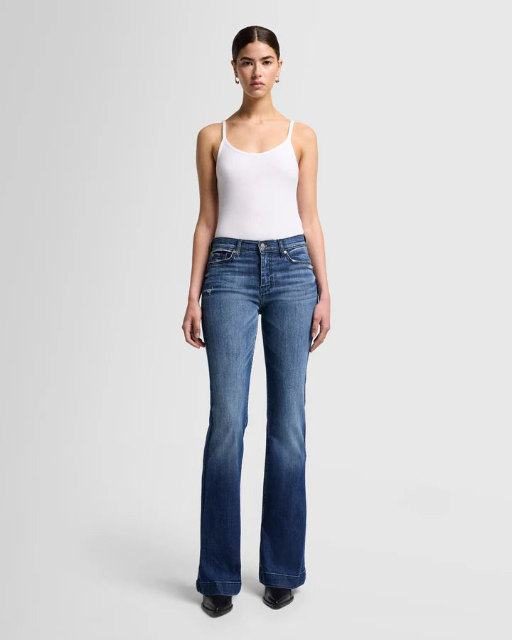 Women's Seven Dojo Flare Leg Trouser Jeans Trousers trendy modern