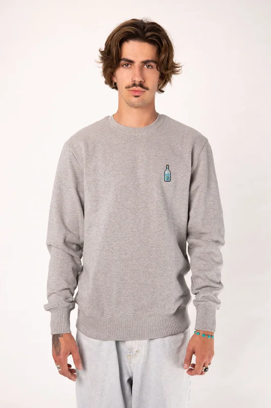 GIN SUL | Bestickter Bio-Baumwoll Unisex Pullover Slouchy Comfort Pullover